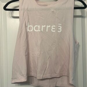 Beyond Yoga x Barre3 Light Pink Muscle Tee